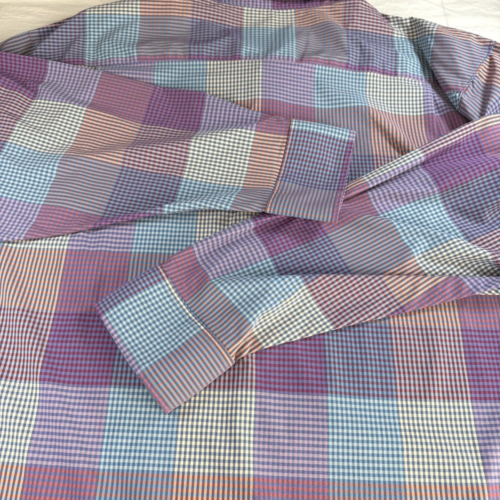 Tommy Bahama Siesta Key Paloma Check Stretch Button Up Long Sleeve Size 3XL - Picture 16 of 16